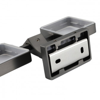 Держатель 2й стакан для щеток GAPPO G0708-9, оружейная сталь