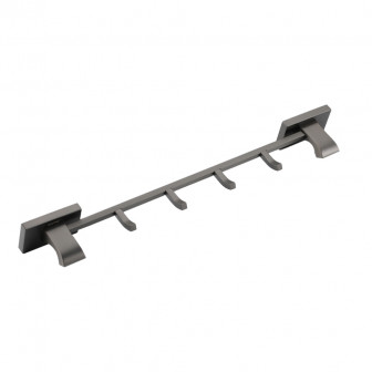 Вешалка GAPPO G0716-49 на 4 крючка 426 мм, оружейная сталь