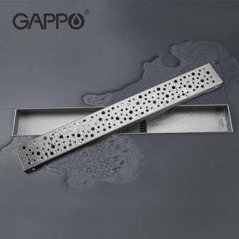 Трап для душу GAPPO G87007-2, 70х700 мм, нержавіюча сталь, сатин