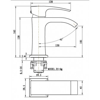 Смеситель для раковины GAPPO G1007-1