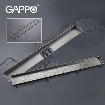 Трап для душу GAPPO G86007-4, 70х600 мм, нержавіюча сталь, під плитку, сатин