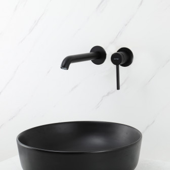 Встраиваемый смеситель для умывальника GAPPO G1206-6, черный