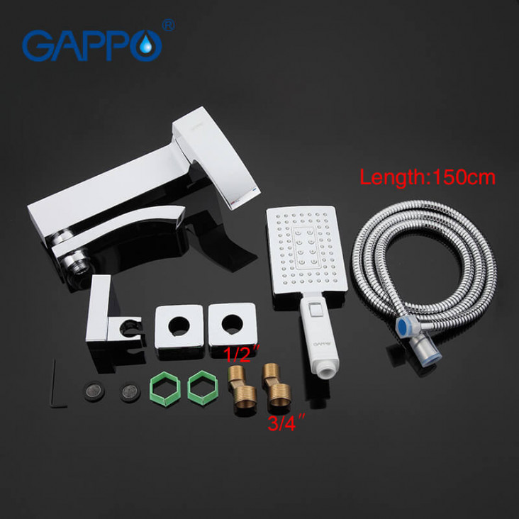 Змішувач для ванни GAPPO G3207-8 фото