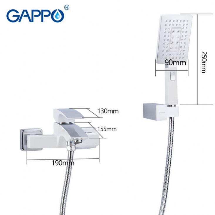 Змішувач для ванни GAPPO Jacob G3007-7 фото